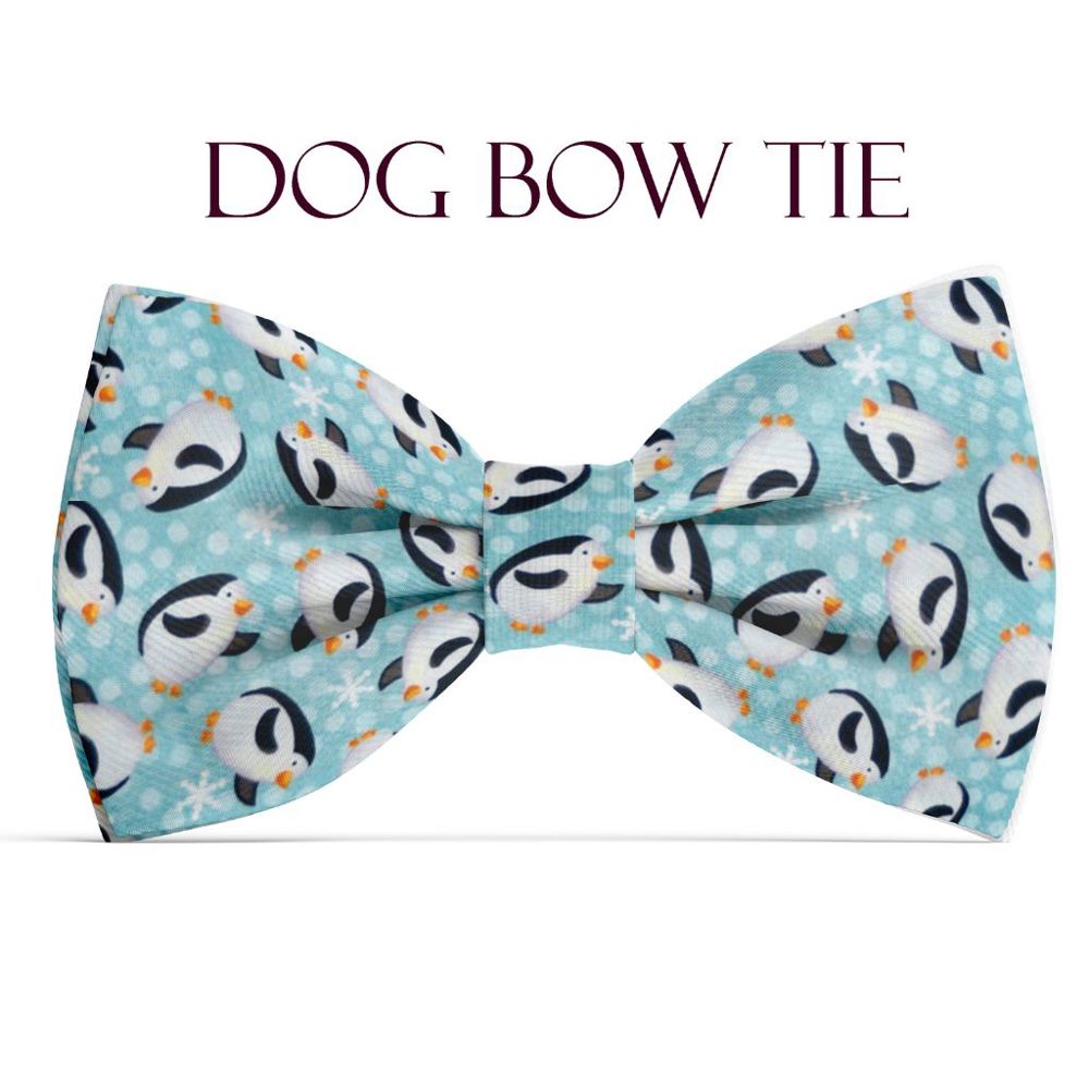 Dog Bow Tie - Penguins