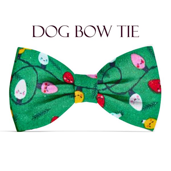 Dog Bow Tie - Christmas Lights