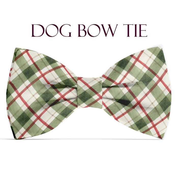 Dog Bow Tie - Country Christmas Plaid