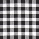  Table Runner - Black + White Plaid