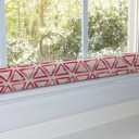 Triangles: Red Draft Stopper for Door or Window