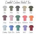  Comfort Colors Pocket Tee with Custom Embroidered Monogram