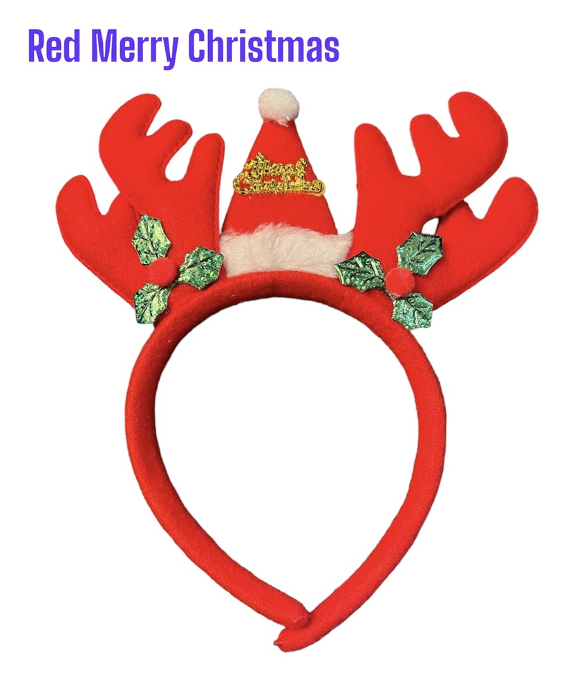 Red Merry Christmas Headband