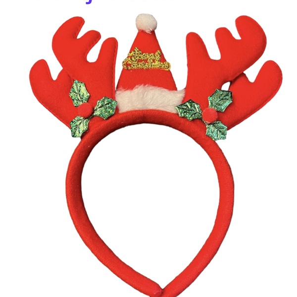 Red Merry Christmas Headband