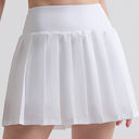 White X-Small Pleated Pickleball Tennis Skirt