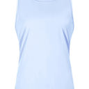 Blue X-Small Pickleball Tennis Split Back Tank Top