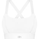 White Large Pickleball Tennis Sports Bra