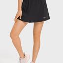 Black X-Small Pickleball & Tennis Skirt with Shorts