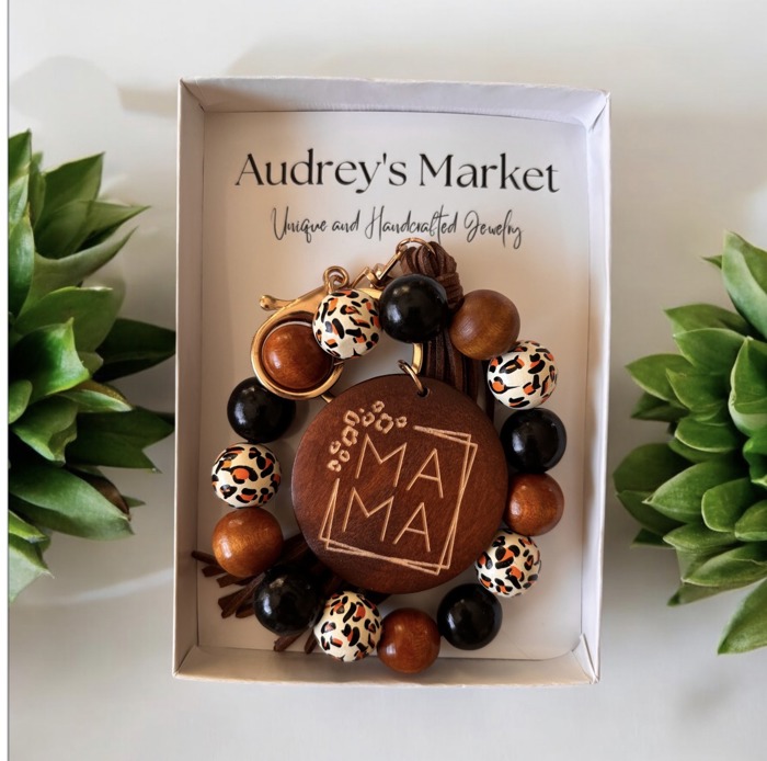 Beaded Wristlet Bangle Keychains - Perfect Stocking Stuffer! 5 Cute Styles