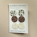 Animal Colorful Clay Earring Stud Packs - Perfect Christmas Stocking Stuffer!