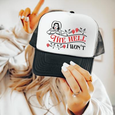 The Hell I Won't Trucker Hat, Western Cowgirl Sassy Hat