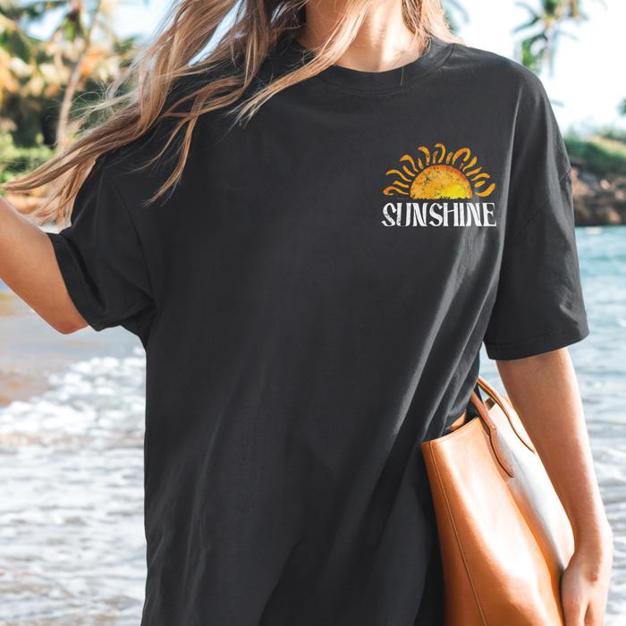 Soul Full of Sunshine Black T-Shirt, Summer Tee