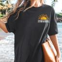  Soul Full of Sunshine Black T-Shirt, Summer Tee