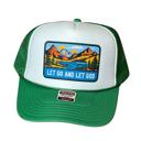  Mountain Scene Trucker Hat, Faith Cap, Let Go and Let God