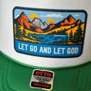  Mountain Scene Trucker Hat, Faith Cap, Let Go and Let God