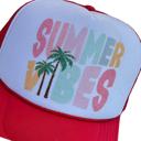  Summers Vibes Trucker Hat, Red Trucker Hat, Pastel Graphic, Retro  Hat for Summer Vacation Pool Days