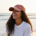  Mini Embroidered Cross Distressed Cap, Choose Hat Color