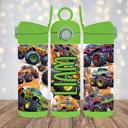  Monster Truck 12oz Personalized Flip Top Water Bottle