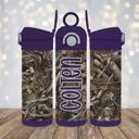  Camo 12 oz Personalized Flip Top Leak Proof Kids Water Bottle