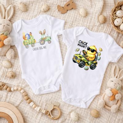 Chicks Dig Me Easter Baby Boy Bodysuit