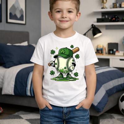 Sta Patrick's Day Baseball Boys Tee Shirt