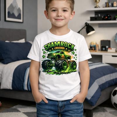 Shamrock Crusher Boys St Patrick's Day Tee Shirt