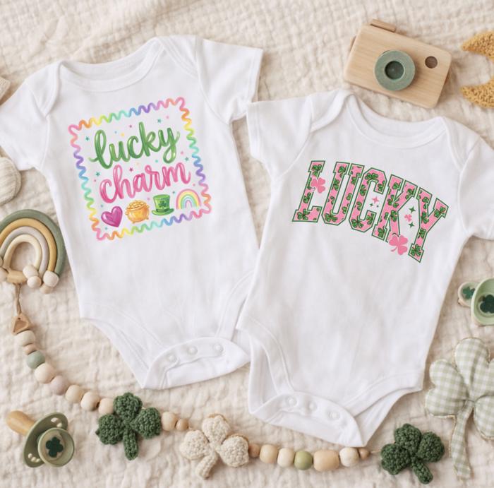 Lucky Charm St Patrick's Day Baby Bodysuit