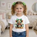  St Patricks Day Highland Heifer Treasure Girls Tee Shirt