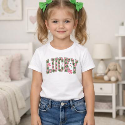 LUCKY St Patrick's Day Girls Tee