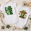  St Patrick's Day Faux Yarn Baby Bodysuit