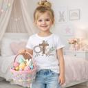  He is Risen Girls Christian Easter Tee Shirt