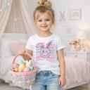  Hunny Bunny Girls Smily Face Girls Easter Tee Shirt