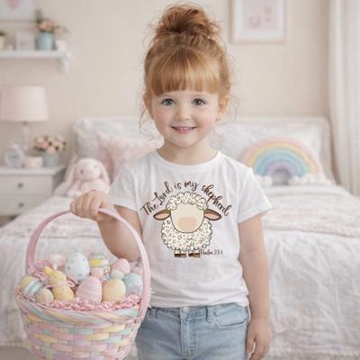 The Lord is my Shepherd Girls Christian Easter Tee Shirt