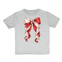  Baseball Coquette Bow Girls Tee Shirt