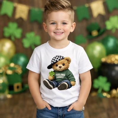 Teddy Bear St Patrick's Day Youth Tee Shirt
