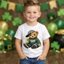  Teddy Bear St Patrick's Day Youth Tee Shirt