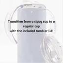  Blue Toile Floral Girls 12 oz Sippy Cup 