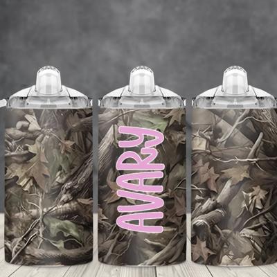 Camo Girls 12 oz Personalized Sippy Cup