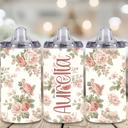  Pink and Green Baby 12 oz Stainless steel Sippy Cup