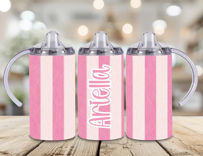 Coastal Blue Stripes 12oz Toddler Sippy Cup