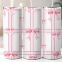  Pink Coquette Bows 20 oz Stainless Steel Tumbler