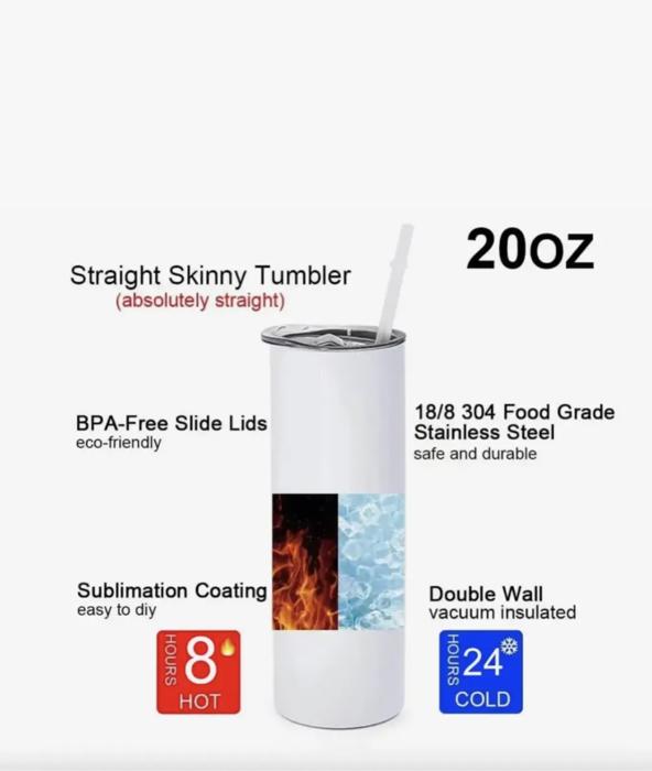 Wildflower 20 oz Stainless Steel Tumbler