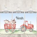  Green Tractor Personalized 12 oz Stainless Steel Sippy Cup