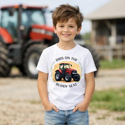 Dibs on the Buddy Seat Kids Tee Shirts