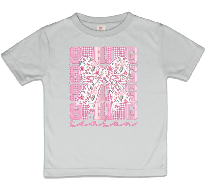 Spring Season Girls Tee Shirt with Bow
