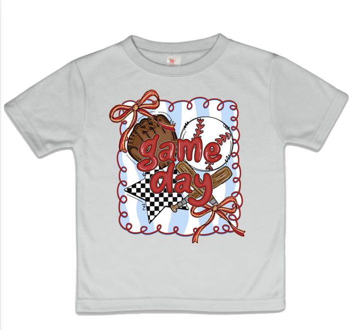 Game Day Baseball Girls Tee Shirt