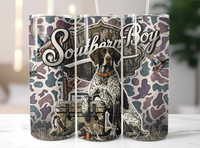 Southern Boy Duck Hunting Camo Cooler 20 oz Tumbler