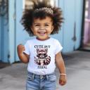  Cute But Feral Girls Trendy Funny Raccoon Tee Shirt