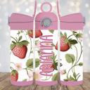  Strawberries Personalized 12 oz Kids Flip Top Tumbler