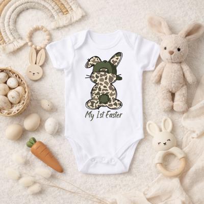My 1st Easter Camo Bunny Baby Bodysuit